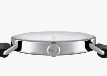 Nomos Glashutte Watch Metro 38 Datum Urban Black Sapphire Crystal