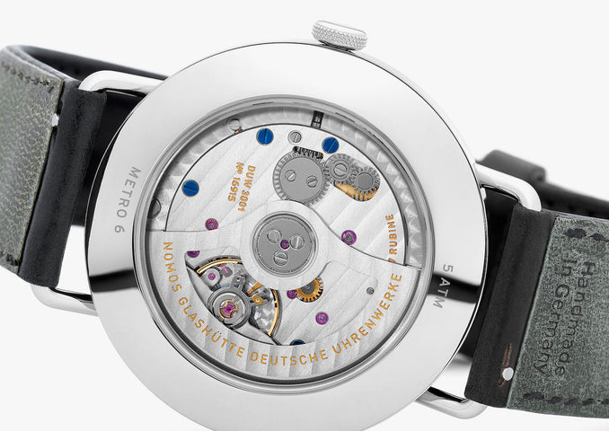 Nomos Glashutte Metro Neomatik 39 Midnight Blue Sapphire Crystal Watch