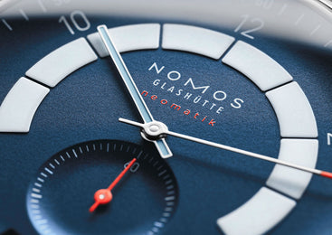 Nomos Glashutte Autobahn Neomatik 41 Date Midnight Blue Sapphire Crystal Watch