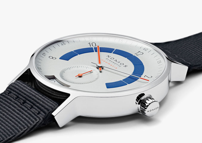Nomos Glashutte Autobahn Neomatik 41 Date Sports Grey Sapphire Crystal Watch