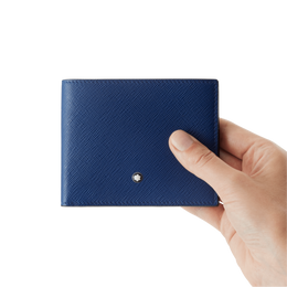 Montblanc Sartorial Wallet 6cc Blue D