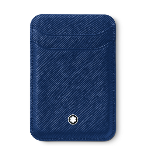 Montblanc Sartorial Card Wallet 2cc For iPhone with MagSafe Blue 130815