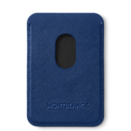 Montblanc Sartorial Card Wallet 2cc For iPhone with MagSafe Blue D
