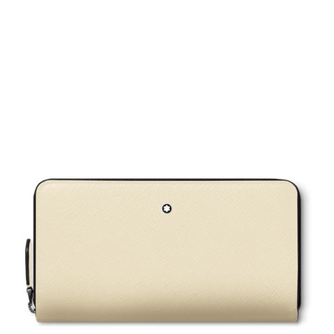 Montblanc Sartorial Wallet 12cc Zip Around Ivory 130836