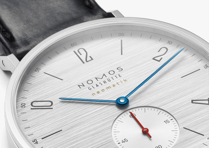 Nomos Glashutte Watch Tangente Neomatik 39 Silvercut Sapphire Crystal