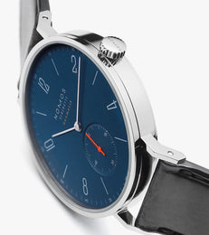 Nomos Glashutte Watch Tangente Neomatik 39 Nachtblau Sapphire Crystal
