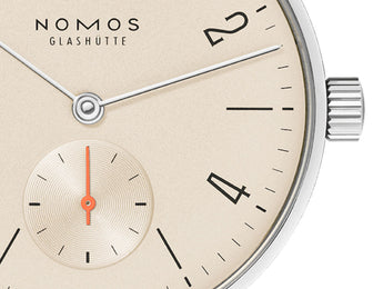 Nomos Glashutte Tangente 33 Champagne Sapphire Crystal Watch