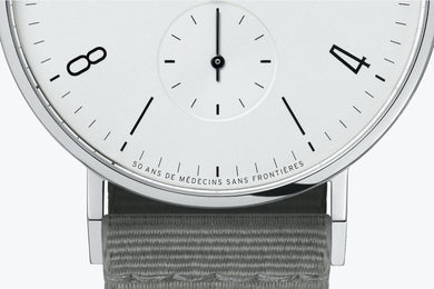 Nomos Glashutte Tangente 38 Doctors Without Borders 50 Year Anniversary Edition Steel Back Watch