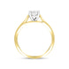 18ct Yellow Gold 0.25ct Diamond Brilliant Cut Solitaire Ring, FEU-1614_3