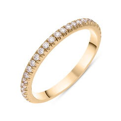 18ct Rose Gold Diamond Half Eternity Ring, BLC-266.