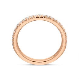 18ct Rose Gold Diamond Half Eternity Ring, BLC-266_3