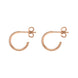 18ct Rose Gold Diamond Hoop Earrings, BLC-272_3