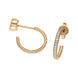 18ct Rose Gold Diamond Hoop Earrings, BLC-272_4