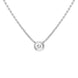 18ct White Gold 0.15ct Diamond Solitaire Pendant Necklace, BLC-296