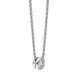 18ct White Gold 0.15ct Diamond Solitaire Pendant Necklace, BLC-296_2