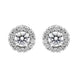 18ct White Gold 0.79ct Diamond Round Cluster Stud Earrings BLC-246