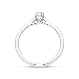 18ct White Gold Diamond Round Brilliant Cut Solitaire Ring, BLC-299_3