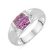 18ct White Gold Pink Sapphire Diamond Ring, ROO404171.