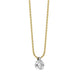 18ct White Yellow Gold 0.23ct Diamond Certified Solitaire Pendant Necklace, BLC-302_2