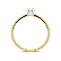 18ct Yellow Gold 0.22ct Diamond Brilliant Cut Solitaire Ring, BLC-040.