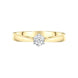 18ct Yellow Gold 0.30ct Diamond Platinum Claw Set Solitaire Ring DR8CWS