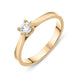 18ct Rose Gold 0.19ct Brilliant Cut Diamond Solitaire Ring BLC-083