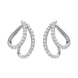 18ct White Gold 0.33ct Diamond Bean Earrings FEU-1957