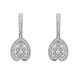 18ct White Gold 0.33ct Diamond House Style Leaf Drop Earrings E2286