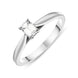 18ct White Gold 0.40ct Diamond Emerald Cut Solitaire Ring, ATD-070. 