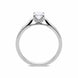 18ct White Gold 0.50ct Diamond Oval Cut Solitaire Ring, FEU-1322.