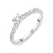 18ct White Gold 0.52ct Diamond Shoulder Ring BLC-077