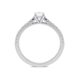18ct White Gold 0.52ct Diamond Shoulder Ring BLC-077