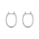 18ct White Gold 0.87ct Diamond Inside Out Hoop Earrings FEU-1210
