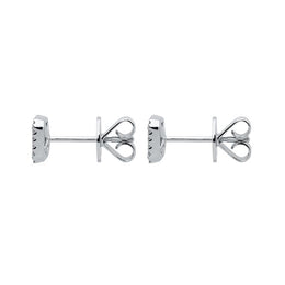 18ct White Gold 1.46ct Diamond Baguette Cut Stud Earrings, FEU-1469.