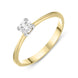 18ct Yellow Gold 0.22ct Diamond Brilliant Cut Solitaire Ring, BLC-040.