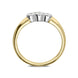 18ct Yellow Gold 0.26ct Diamond Trilogy Ring F166/A/63