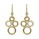 18ct Yellow Gold 0.14ct Diamond Circle Bubble Earrings STC-047