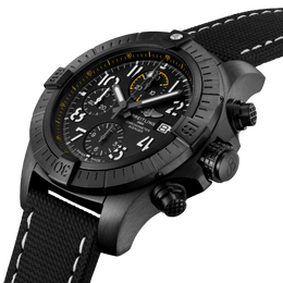 Breitling Watch Avenger Chronograph 45 Night Mission Leather Tang Type
