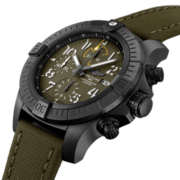 Breitling Watch Avenger Chronograph 45 Night Mission Khaki Green Tang Type D