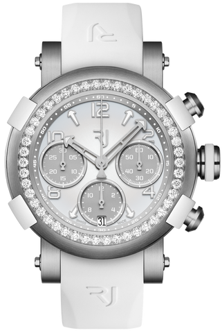 RJ Watches Arraw Chonograph 42mm Titanium White Diamonds 1M42C.TTTR.2520.RB.1101