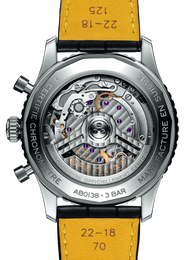 Breitling Navitimer B01 43 Black Croc Folding Clasp Watch