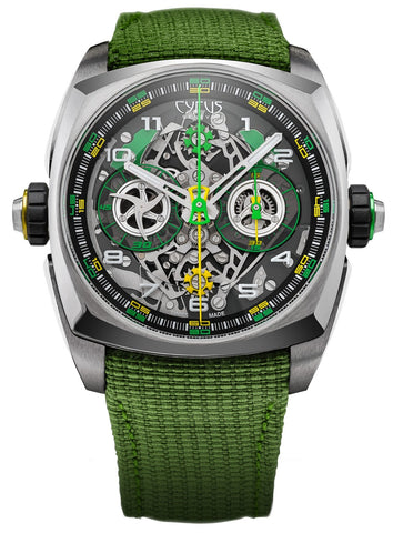 Cyrus Watch Klepcys DICE Lime Titanium Limited Edition 539.508.TT.B.