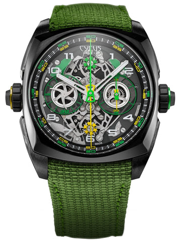 Cyrus Watch Klepcys DICE Lime DLC Titanium Limited Edition 539.508.DD.B.