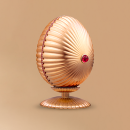 Faberge Colours of Love 18ct Rose Gold Diamond Ruby Fluted 180 Limited Edition Egg Objet