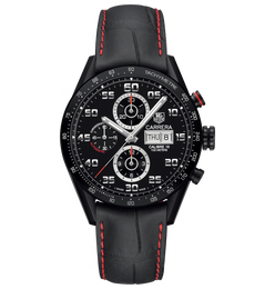 TAG Heuer Watch Carrera Calibre 16 Day Date Black Titanium. CV2A81.FC6237