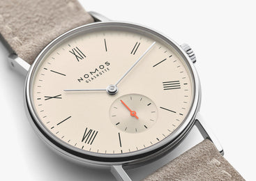 Nomos Glashutte Ludwig 33 Champagne Sapphire Crystal Watch