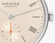 Nomos Glashutte Ludwig 33 Champagne Sapphire Crystal Watch