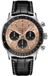 Breitling Watch Navitimer B01 Chronograph 43 Black Croc Folding Clasp AB0138241K1P1