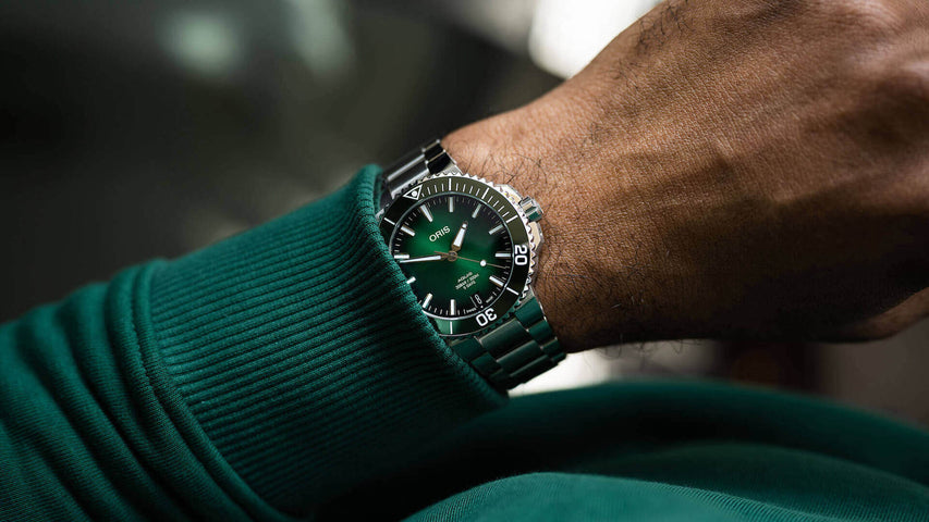 Oris Aquis Date Calibre 400 Green Rubber