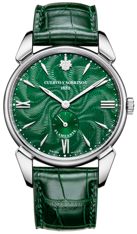Cuervo Sobrinos Watch Historiador Flameante Green Limited Edition 3130.1FGR